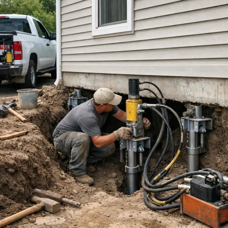 Helical Pier Installation Dallas